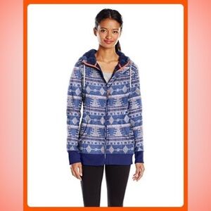 Roxy SNOW Junior's Frost Printed Fleece Jacket -XS